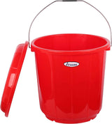 Esqube Plastic Oasis Bucket With Lid - 15Liter - Red - Al Kabayel Discount CentreEsqube Plastic Oasis Bucket With Lid - 15Liter - RedOrganizers & AccessoriesESQUBEAl Kabayel Discount Centre