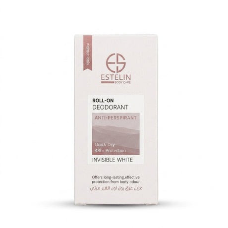 Estelin Body Care Invisible White Roll-On Deodorant – Anti-Perspirant for Women – 50ml - Al Kabayel Discount CentreEstelin Body Care Invisible White Roll-On Deodorant – Anti-Perspirant for Women – 50mlDeodorants & AntiperspirantsESTELINAl Kabayel Discount Centre