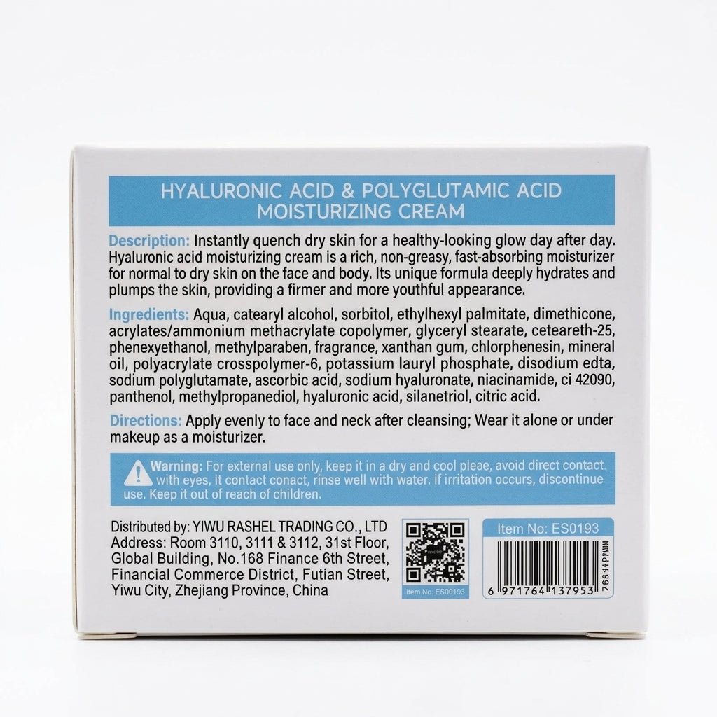 Estelin Hyaluronic Acid & Polyglutamic Acid Moisturizing Cream 200g - Al Kabayel Discount CentreEstelin Hyaluronic Acid & Polyglutamic Acid Moisturizing Cream 200gSkin CareESTELINAl Kabayel Discount Centre