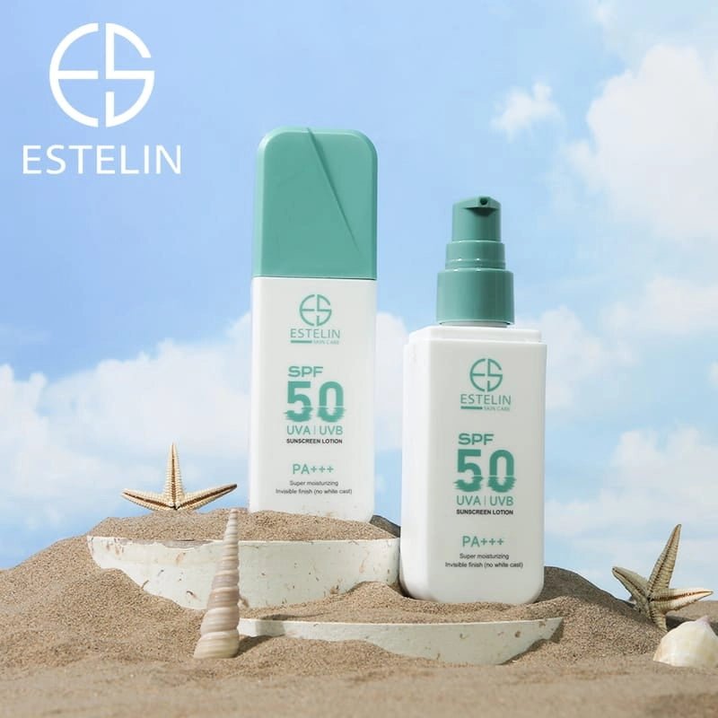 Estelin Skin Care Super Moisturizing Sunscreen Lotion SPF 50 PA+++ UVA/UVB – 75g - Al Kabayel Discount CentreEstelin Skin Care Super Moisturizing Sunscreen Lotion SPF 50 PA+++ UVA/UVB – 75gSunscreenESTELINAl Kabayel Discount Centre