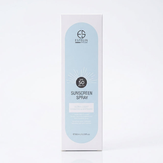 Estelin SPF 50 Sunscreen Spray – 180ml – UVA/UVB Protection with Hyaluronic Acid & Vitamin C - Al Kabayel Discount CentreEstelin SPF 50 Sunscreen Spray – 180ml – UVA/UVB Protection with Hyaluronic Acid & Vitamin CSunscreenESTELINAl Kabayel Discount Centre
