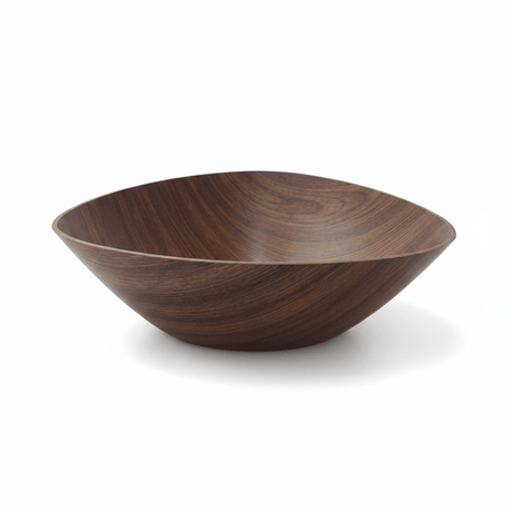 Evelin Large Triangle Bowl – Wood-Finish Polystyrene – 34×11 cm - Al Kabayel Discount CentreEvelin Large Triangle Bowl – Wood-Finish Polystyrene – 34×11 cmBowlsEVELINAl Kabayel Discount Centre