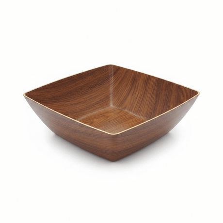 Evelin Wood-Finish Square Serving Bowl – 28×28×11 cm - Al Kabayel Discount CentreEvelin Wood-Finish Square Serving Bowl – 28×28×11 cmBowlsEVELINAl Kabayel Discount Centre