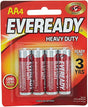 EVEREADY AA Heavy Duty Battery 1.5V, Pack of 4 - Al Kabayel Discount CentreEVEREADY AA Heavy Duty Battery 1.5V, Pack of 4BatteriesEVEREADYAl Kabayel Discount Centre
