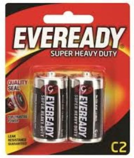 EVEREADY Type C Super Heavy Duty Battery 1.5V, Pack of 2 - Al Kabayel Discount CentreEVEREADY Type C Super Heavy Duty Battery 1.5V, Pack of 2BatteriesEVEREADYAl Kabayel Discount Centre