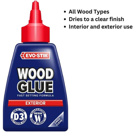Evo - Stik Weatherproof Exterior Wood Glue/Adhesive - 125ml - Al Kabayel Discount CentreEvo - Stik Weatherproof Exterior Wood Glue/Adhesive - 125mlGlueEVO - STIKAl Kabayel Discount Centre