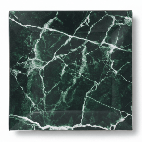 Evoset Premium Emerald Green Marble Print Square Melamine Plate Elegant Finish 28×28 cm - Al Kabayel Discount CentreEvoset Premium Emerald Green Marble Print Square Melamine Plate Elegant Finish 28×28 cmServing TraysEVOSETAl Kabayel Discount Centre