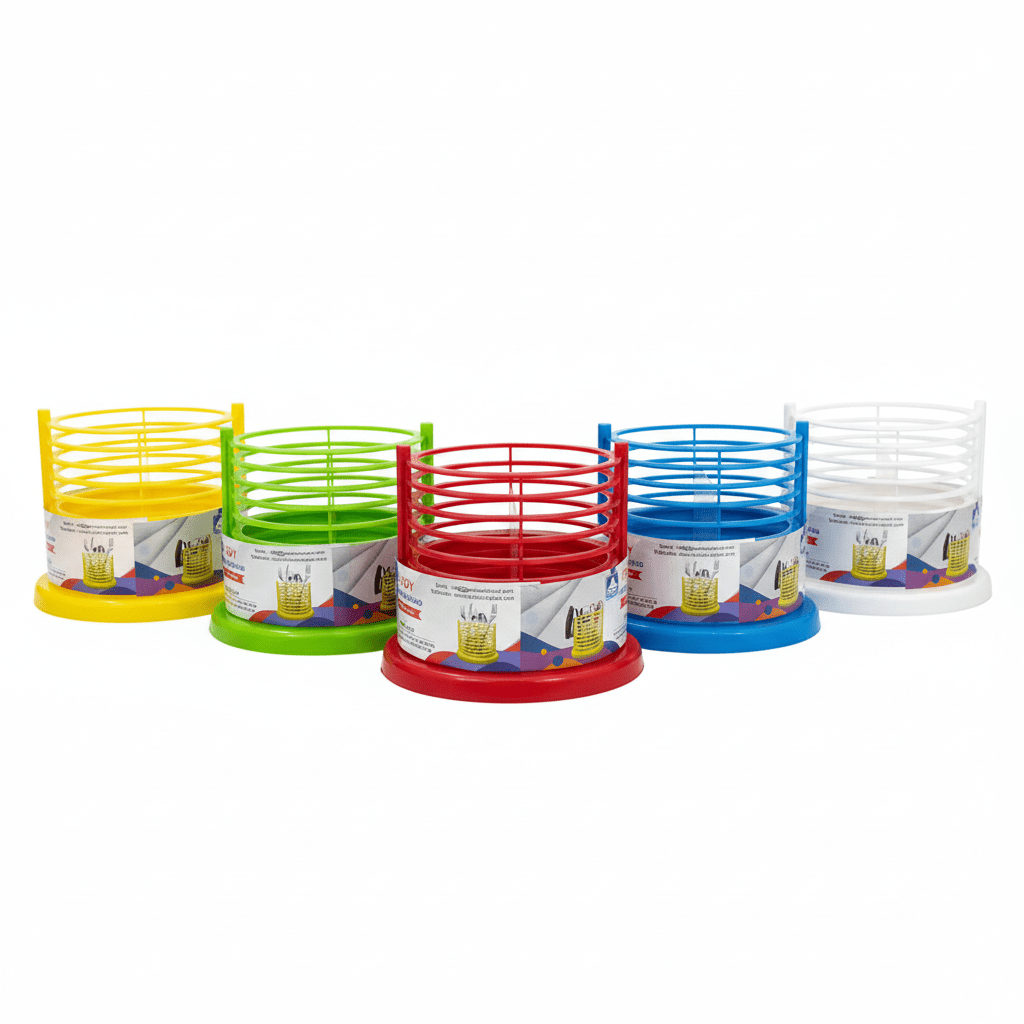 Exclusive Melody 2 - Compartment Plastic Round Cutlery Stand12cm*9cm, Assorted Color - Al Kabayel Discount CentreExclusive Melody 2 - Compartment Plastic Round Cutlery Stand12cm*9cm, Assorted ColorOrganizers & AccessoriesEXCLUSIVEAl Kabayel Discount Centre