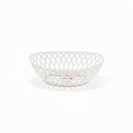 Exclusive Plastic Cane-Style Woven Design Oval Basket - 24×16 cm - Beige / Brown / White - Al Kabayel Discount CentreExclusive Plastic Cane-Style Woven Design Oval Basket - 24×16 cm - Beige / Brown / WhiteBucketsEXCLUSIVEAl Kabayel Discount Centre