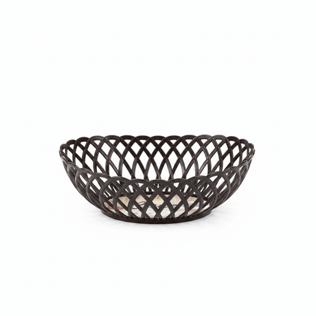 Exclusive Plastic Cane-Style Woven Design Oval Basket - 24×16 cm - Beige / Brown / White - Al Kabayel Discount CentreExclusive Plastic Cane-Style Woven Design Oval Basket - 24×16 cm - Beige / Brown / WhiteBucketsEXCLUSIVEAl Kabayel Discount Centre