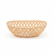 Exclusive Plastic Cane-Style Woven Design Oval Basket - 33×25 cm - Beige / Dark Brown / White - Al Kabayel Discount CentreExclusive Plastic Cane-Style Woven Design Oval Basket - 33×25 cm - Beige / Dark Brown / WhiteBucketsEXCLUSIVEAl Kabayel Discount Centre