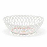 Exclusive Plastic Cane-Style Woven Design Oval Basket - 33×25 cm - Beige / Dark Brown / White - Al Kabayel Discount CentreExclusive Plastic Cane-Style Woven Design Oval Basket - 33×25 cm - Beige / Dark Brown / WhiteBucketsEXCLUSIVEAl Kabayel Discount Centre