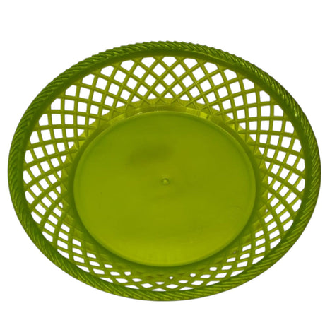 Exclusive Plastic Fruit Round Tray Kitchen Counter Polypropylene Fruit Holder Modern - 28cmX5 - Green - Al Kabayel Discount CentreExclusive Plastic Fruit Round Tray Kitchen Counter Polypropylene Fruit Holder Modern - 28cmX5 - GreenOrganizers & AccessoriesEXCLUSIVEAl Kabayel Discount Centre