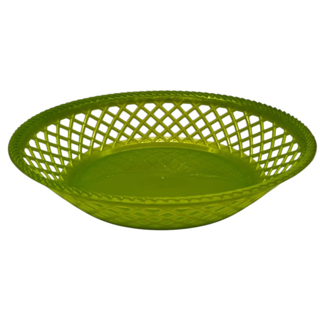 Exclusive Plastic Fruit Round Tray Kitchen Counter Polypropylene Fruit Holder Modern - 28cmX5 - Green - Al Kabayel Discount CentreExclusive Plastic Fruit Round Tray Kitchen Counter Polypropylene Fruit Holder Modern - 28cmX5 - GreenOrganizers & AccessoriesEXCLUSIVEAl Kabayel Discount Centre