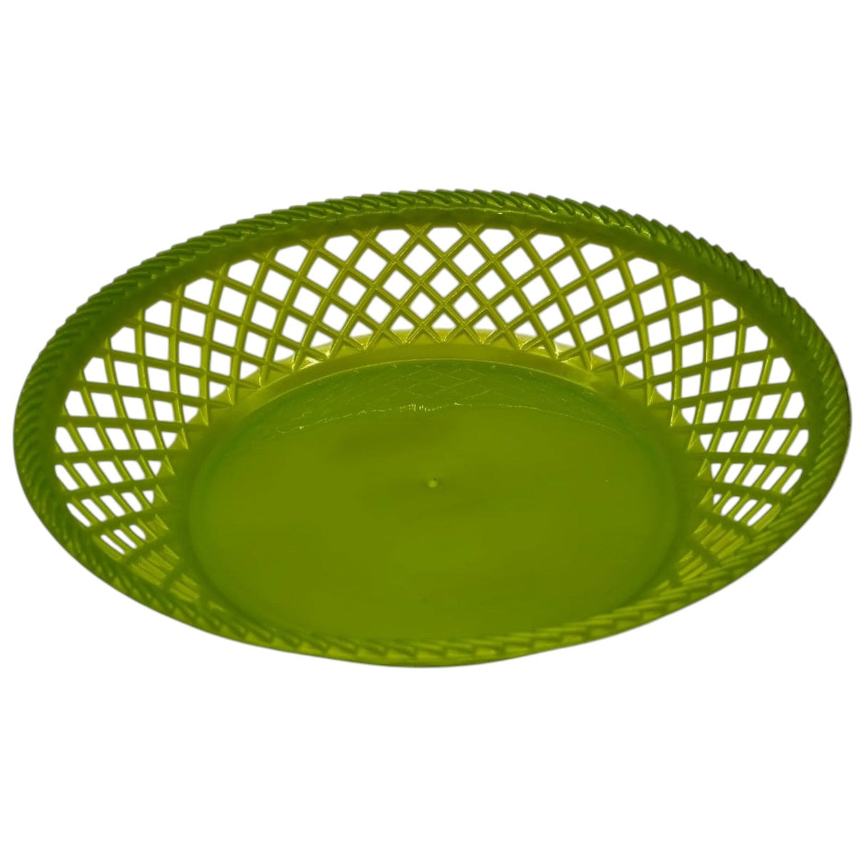 Exclusive Plastic Fruit Round Tray Kitchen Counter Polypropylene Fruit Holder Modern - 28cmX5 - Green - Al Kabayel Discount CentreExclusive Plastic Fruit Round Tray Kitchen Counter Polypropylene Fruit Holder Modern - 28cmX5 - GreenOrganizers & AccessoriesEXCLUSIVEAl Kabayel Discount Centre