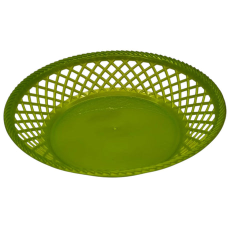 Exclusive Plastic Fruit Round Tray Kitchen Counter Polypropylene Fruit Holder Modern - 28cmX5 - Green - Al Kabayel Discount CentreExclusive Plastic Fruit Round Tray Kitchen Counter Polypropylene Fruit Holder Modern - 28cmX5 - GreenOrganizers & AccessoriesEXCLUSIVEAl Kabayel Discount Centre