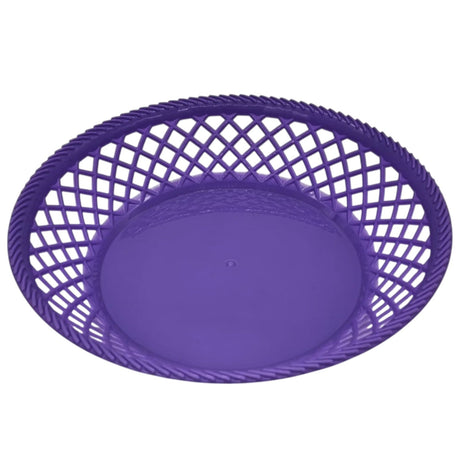 Exclusive Plastic Fruit Round Tray Kitchen Counter Polypropylene Fruit Holder Modern - 28cmX5 - Purple - Al Kabayel Discount CentreExclusive Plastic Fruit Round Tray Kitchen Counter Polypropylene Fruit Holder Modern - 28cmX5 - PurpleOrganizers & AccessoriesEXCLUSIVEAl Kabayel Discount Centre