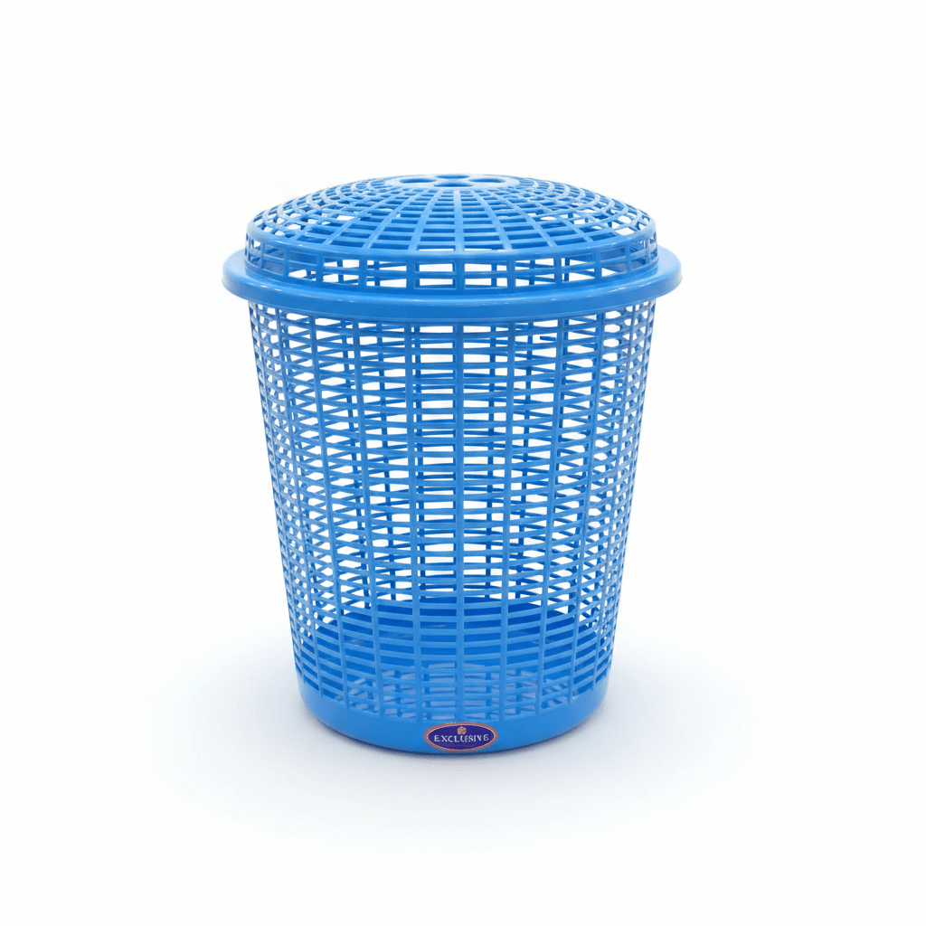 Exclusive Plastic Laundry Basket with Lid - 50 × 38 cm - Beige / Blue / Pink - Al Kabayel Discount CentreExclusive Plastic Laundry Basket with Lid - 50 × 38 cm - Beige / Blue / PinkOrganizers & AccessoriesEXCLUSIVEAl Kabayel Discount Centre