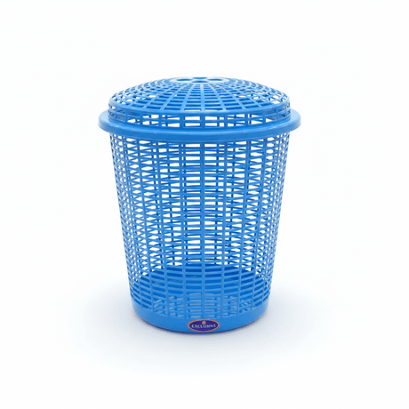 Exclusive Plastic Laundry Basket with Lid - 50 × 38 cm - Beige / Blue / Pink - Al Kabayel Discount CentreExclusive Plastic Laundry Basket with Lid - 50 × 38 cm - Beige / Blue / PinkOrganizers & AccessoriesEXCLUSIVEAl Kabayel Discount Centre