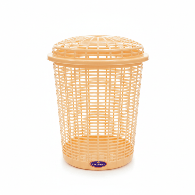 Exclusive Plastic Laundry Basket with Lid - 50 × 38 cm - Beige / Blue / Pink - Al Kabayel Discount CentreExclusive Plastic Laundry Basket with Lid - 50 × 38 cm - Beige / Blue / PinkOrganizers & AccessoriesEXCLUSIVEAl Kabayel Discount Centre