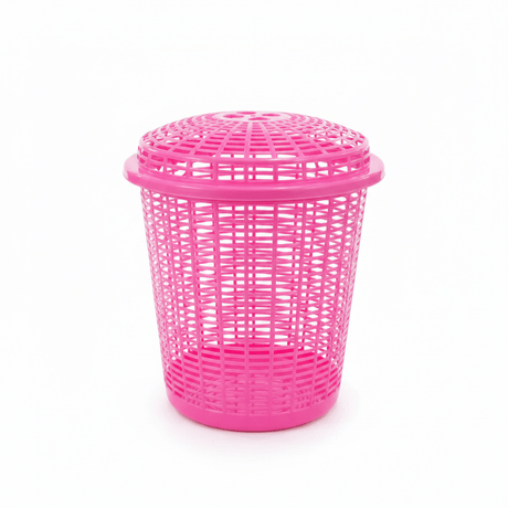 Exclusive Plastic Laundry Basket with Lid - 50 × 38 cm - Beige / Blue / Pink - Al Kabayel Discount CentreExclusive Plastic Laundry Basket with Lid - 50 × 38 cm - Beige / Blue / PinkOrganizers & AccessoriesEXCLUSIVEAl Kabayel Discount Centre