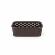 Exclusive Plastic Storage Basket - 20×14 cm - White / Dark Brown - Al Kabayel Discount CentreExclusive Plastic Storage Basket - 20×14 cm - White / Dark BrownBucketsEXCLUSIVEAl Kabayel Discount Centre