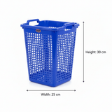 Exclusive Square Plastic Dustbin — 30 × 25 cm - Blue / Red / Green - Al Kabayel Discount CentreExclusive Square Plastic Dustbin — 30 × 25 cm - Blue / Red / GreenOrganizers & AccessoriesEXCLUSIVEAl Kabayel Discount Centre