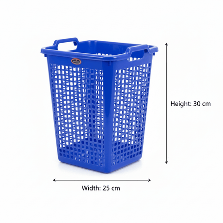 Exclusive Square Plastic Dustbin — 30 × 25 cm - Blue / Red / Green - Al Kabayel Discount CentreExclusive Square Plastic Dustbin — 30 × 25 cm - Blue / Red / GreenOrganizers & AccessoriesEXCLUSIVEAl Kabayel Discount Centre