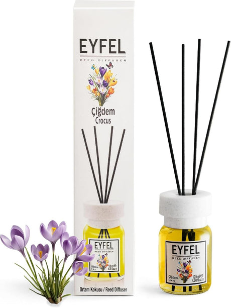eyfel eau de parfum Reed Diffusers for Home Ð Crocus Reed Diffuser Set 4.05 fl oz Oil Diffuser Sticks, Bathroom Diffuser, Home Fragrances, Scented Sticks, Home DŽcor - Al Kabayel Dicount Centereyfel eau de parfum Reed Diffusers for Home Ð Crocus Reed Diffuser Set 4.05 fl oz Oil Diffuser Sticks, Bathroom Diffuser, Home Fragrances, Scented Sticks, Home DŽcorHome FragranceseyfelAl Kabayel Dicount Center
