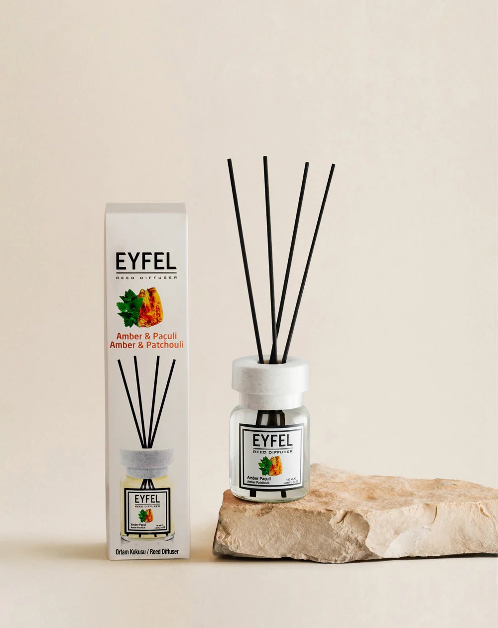 EYFEL Reed Diffuser - Amber & Patchouli 120 ml - Al Kabayel Dicount CenterEYFEL Reed Diffuser - Amber & Patchouli 120 mlHome FragranceseyfelAl Kabayel Dicount Center