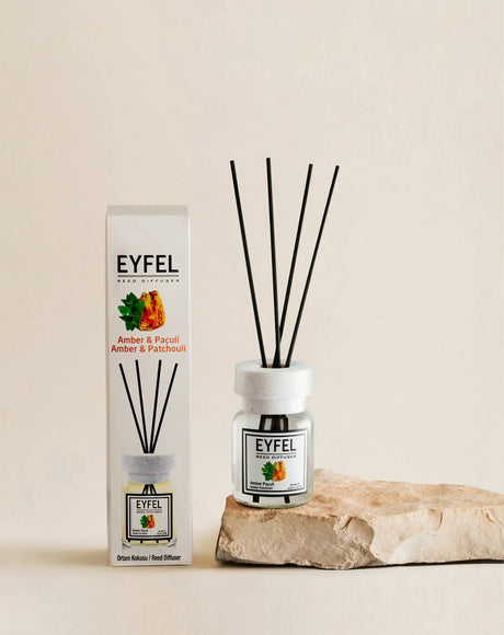 EYFEL Reed Diffuser - Amber & Patchouli 120 ml - Al Kabayel Dicount CenterEYFEL Reed Diffuser - Amber & Patchouli 120 mlHome FragranceseyfelAl Kabayel Dicount Center