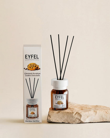 Eyfel Reed Diffuser- Cookie Chocolate 120ml - Al Kabayel Discount CentreEyfel Reed Diffuser- Cookie Chocolate 120mlHome FragrancesEYFELAl Kabayel Discount Centre