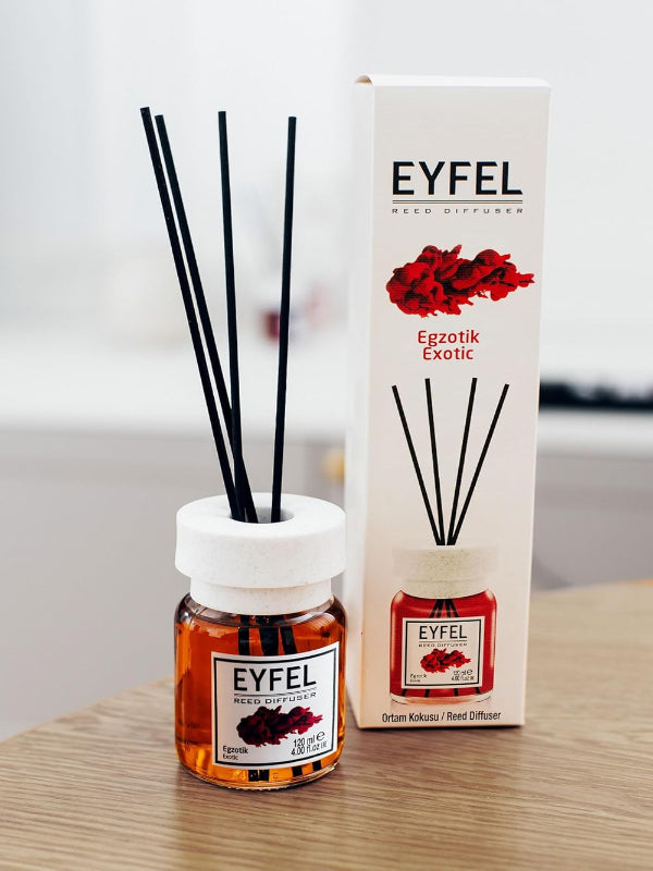 EYFEL Reed Diffuser - Exotic 120 ml - Al Kabayel Dicount CenterEYFEL Reed Diffuser - Exotic 120 mlHome FragranceseyfelAl Kabayel Dicount Center