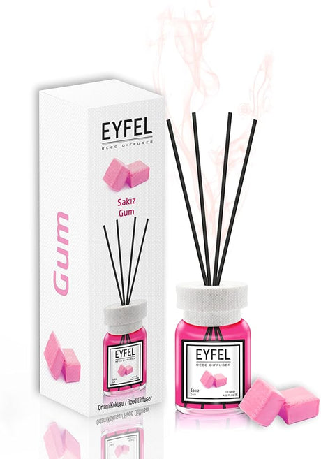 EYFEL REED DIFFUSER-GUM 120ML, - Al Kabayel Discount CentreEYFEL REED DIFFUSER-GUM 120ML,Home FragrancesEYFELAl Kabayel Discount Centre