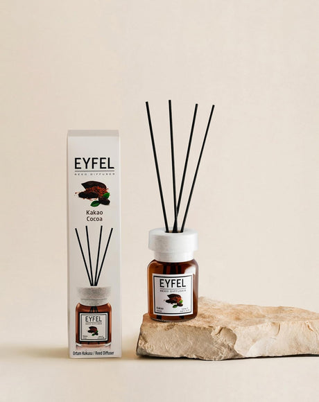 Eyfel Reed Diffuser- Kakao Cocoa 120ml - Al Kabayel Discount CentreEyfel Reed Diffuser- Kakao Cocoa 120mlHome FragrancesEYFELAl Kabayel Discount Centre