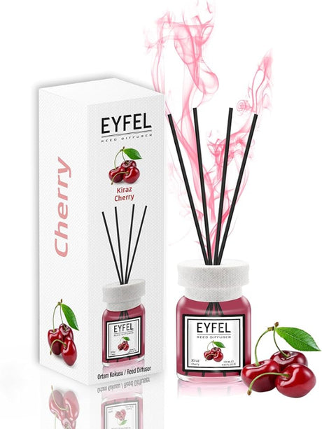 EYFEL Reed Diffusers for Home Ð Cherry Reed Diffuser Set 4.00 fl oz Oil Diffuser Sticks, Bathroom Diffuser, Oil Reed Diffuser, Scented Sticks, Oil Diffuser Sticks, Reed Diffuser for Bathroom' - Al Kabayel Dicount CenterEYFEL Reed Diffusers for Home Ð Cherry Reed Diffuser Set 4.00 fl oz Oil Diffuser Sticks, Bathroom Diffuser, Oil Reed Diffuser, Scented Sticks, Oil Diffuser Sticks, Reed Diffuser for Bathroom'Home FragranceseyfelAl Kabayel Dicount Center