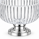 Metal-Footed Acrylic Fruit Bowl - 20×15cm