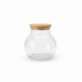 Glass Jar with Natural Bamboo Lid - 350ml
