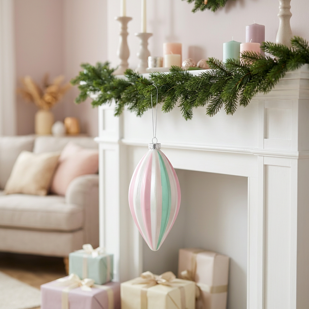 Plastic Christmas Hanging Decoration - 10cm