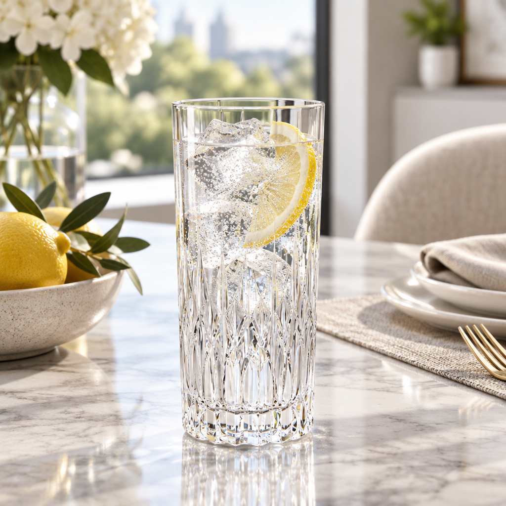 Lucaris Ruby Hiball Clear Glass Tumbler - 350ml