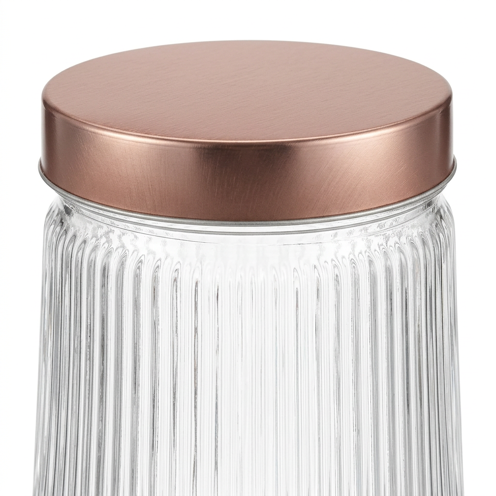 Velvet Glass Jar with Metal Lid - 900ml