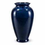Glossy Ceramic Flower Vase Dark Navy Blue - 30cm