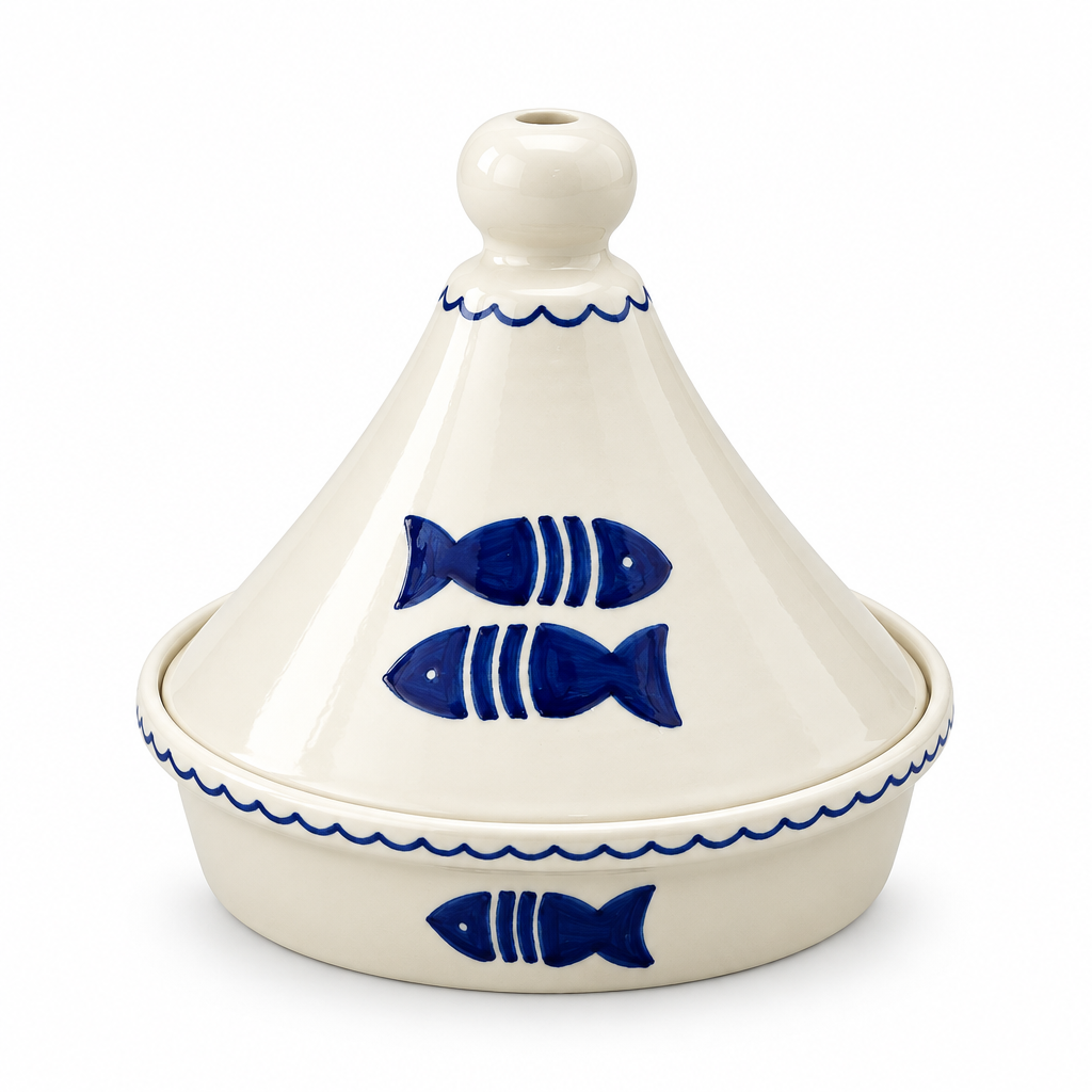 Slama Ceramic Tajine Off-White - 25x25cm