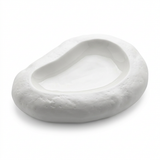 Textured Ceramic Serving Dish White - 20cm
