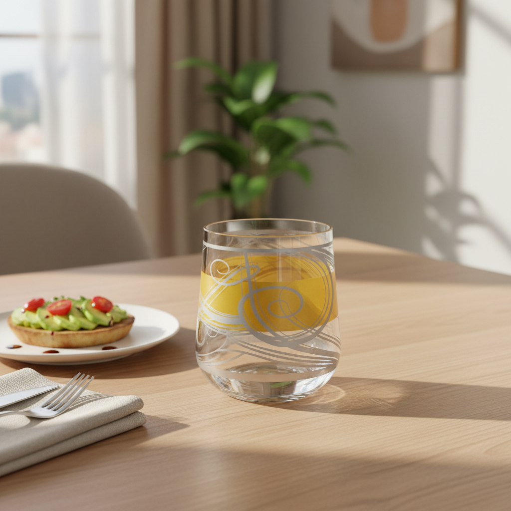 كوب أكريليك ذهبي وفضي - 300 مل