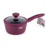 Julia Saucepan With Lid 16cm - Velvet Berry - Durable Die-Cast Aluminum - Non-Stick