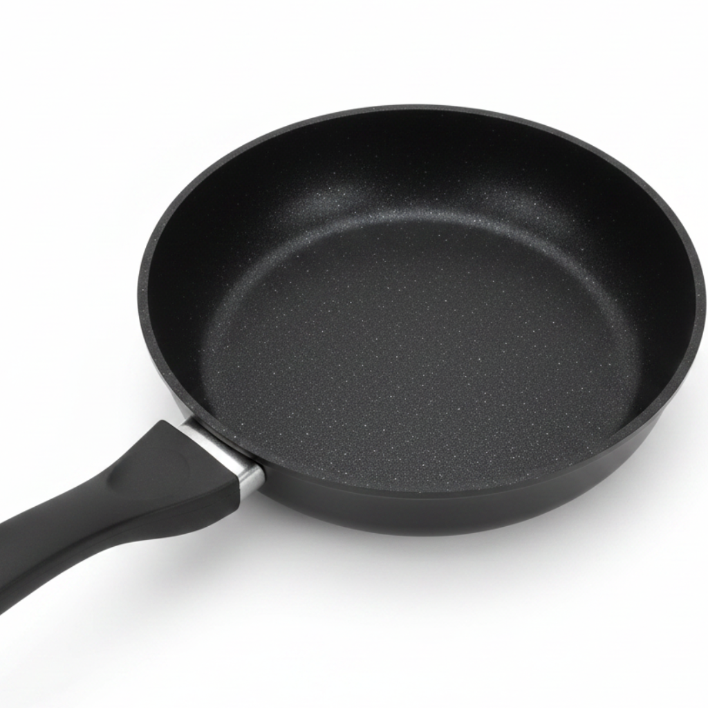 Royalford GoldenChef Granite-Coated Die-Cast Fry Pan Black - 24cm