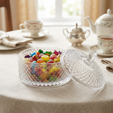 Hamid Glass Candy Pot with Lid - 18cm