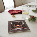 Ceramic-Coated Square Christmas Coaster - 11cm