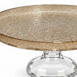 Danny Home Glass Footed Cake Plate - 27cm